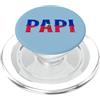 PAPI Haiti Flag Proud Haitian Father's D PAPI Haitian Flag Haiti Orgoglioso Festa del Papà Orgoglio Patriottico PopSockets PopGrip per MagSafe