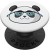 nerd nerdy geek math computer Science la Panda Bear con occhiali nerd PopSockets PopGrip Adesivo