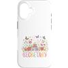 Admin Bloom Designs Custodia per iPhone 16 Assistente amministratore della macchina da scrivere floreale segretaria