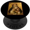 Icona di Santa Rosa da Lima Elegante icona cattolica di Santa Rosa da Lima PopSockets PopGrip Adesivo