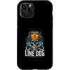 Electric Electrician Dog Lover Custodia per iPhone 11 Pro Linea certificata Dog Danger Lineman Life