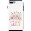 Bloom & Brush Designs Custodia per iPhone 7 Plus/8 Plus Design stravagante di bellezza floreale per truccatori