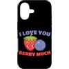 Fragole Frutta Fragole Abbigliamento Custodia per iPhone 17 I Love You Berry Much Lampone Frutti di bosco dolci Bambini