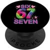 Maglietta Meme Divertente 67 Sei Sette 6 67 Sei Sette 6-7 Dolce Brainrot Italiano Meme Per Bambini PopSockets PopGrip Adesivo