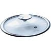Bastilipo TAPADERA 28 CM-Tapa para gama Titanium pro, 28cm de diámetro, de cristal templado con válvula, blindaje de acero y pomo de acero inoxidable cepillado,