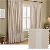 furn. Wylder Birdie Stripe Pieghe A Matita Coppia Di Tende - Tende Filtraggio Della Luce A Righe In Cotone Arricciato (Avena/Latte - Larghezza 117 x Altezza 137cm)