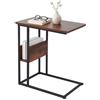 Relaxdays Tavolino, ripiano e Scomparto, HLP 60 x 55 x 36 cm, per Divano e Letto, Metallo e MDF