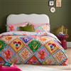 furn. Seraphine Set Copripiumino - Reversibile Geometrico Mitico Celestiale Facile Manutenzione Miscela Di Cotone Biancheria Da Letto (Multicolore - King UK Standard - 230x220cm)