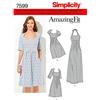 Simplicity 7599 BB - Cartamodello per Abito da Sera da Donna [Lingua Inglese], 3 Varianti, Taglie 46-54