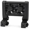 Whimar MultiFan 2 Ventola di Raffreddamento per Acquario, 2 Ventole 12V, Basso Consumo 1,9W, Silenziosa <40 Db, per Acquari 40-80 Litri, Supporto Regolabile per Vetro Fino a 20 mm