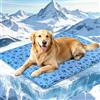 Uiczdry Tappeto Refrigerante per Cani,Tappetino Refrigerante Cane,Tappetino Refrigerante Animali Domestici,Facile da Pulire,Elementi Essenziali dell'Estate 90x60cm,Blu