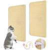 Tuxvealu 2 Pezzi Tappetino Tiragraffi per Gatti, 50x25cm Tiragraffi Orizzontale, Tappeto Tiragraffi Per Gatti Sisal, Anti Scivolo per Gatti e Mobili,Tiragraffi Divano Antigraffio,Mobili e Pareti(Beige)