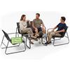 Avilia - Set da Giardino Esterno 4 Pezzi - Divanetto, 2 Sedie e Tavolino Esterno, Struttura Ferro, Seduta Texilene | Set Divano Giardino con Piedini Regolabili, Portata 240/120/60 kg