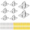 CEEYSEE 8 ganci M5 in acciaio inox 304 per appendere al soffitto o a parete, con viti (U/M5/FXG)