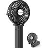 iEGrow da Tavolo Ventilatore Potente Silenzioso Incluso 18650 Batteria, USB Mini Ventilatori con Ombrellone Pensili e Clip per Ufficio,Viaggiando e Altro Ancora