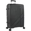 ITACA - Valigia Grande da Viaggio Rigide. Trolley Grande con 4 Ruote. Materiale PP Valigia Rigida Grande Resistente e Super Leggero - Robusta Valigia Grande Rigida XXL TSA, Antracite