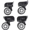 AYXAMO Ruote Trolley Ricambio, Ruote Per Trolley 4 pezzi valigia bagagli ruote girevoli universali a 360 gradi strumenti for del carrello