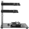 Jelquix Supporto per Morsetto per Pistola Ad Aria Calda Dispositivo di Riparazione in Metallo Durevole Regolabile per Stazione di Rilavorazione BGA 1 Pz 25 X 20 X 23 Cm