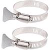 WESIEVYA 2 Pezzi Fascette Stringitubo con Maniglia in Acciaio Inossidabile 57mm Resistente alla Ruggine e Facili da Stringere Collari per Tubo Applicazioni Domestiche