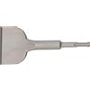 WERHE SDS Plus - Scalpello piatto 75 x 180 mm - per rimuovere piastrelle, cemento e malta - robusto scalpello per martello di perforazione e demolizione - acciaio per utensili, attacco SDS Plus