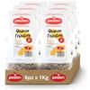 Pedon | I Salvaminuti Quinoa Tricolore 1 kg x 6, Cereali a Rapida Cottura, Naturali e Pronti in 10 Minuti