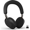 Jabra Evolve3 75, MS, Link390a, Black Nero Adattatore USB-A - Senza supporto Ott