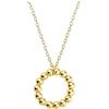 Sofia Milani - Collana da Donna in Argento 925 - Placcata in Oro - Ciondolo a Cerchio - N0785