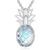 YAFEINI Collana in argento Sterling con ciondolo in pietra di luna con nodo celtico, gioiello irlandese, idea regalo per donne, 1, Argento sterling, 1