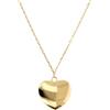 MILOR - Collana Donna Oro con Cuore; Collana Donna con Ciondolo Cuore; Regalo Compleanni, Anniversari, Festa Mamma