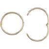 Old English Jewellers Orecchini a cerchio da uomo in oro 9 carati, 12 mm, con chiusura a cerniera, 1 orecchino