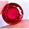 20.30 CT Naturale Sangue Rosso Mozambico Rubino Rotondo Certificato Loose Gemma