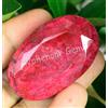 156.60 CT Naturale Grande Sangue Rosso Rubino Ovale Agrati Certificato Loose