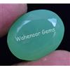 Naturale Oceanside Verde Opale 25.05 CT Ovale Non Scaldato Certificato Gemma