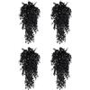 Qidures Vite finta nera, pianta rampicante resistente ai raggi UV, 76 cm, per interni ed esterni, matrimoni, Halloween, portico, giardino, casa, patio