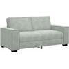 vidaXL Divano a 2 Posti Grigio Chiaro 180x78x84 cm in Velluto, Divano, Divano a 2 posti, Divano in Velluto, Divano, Divano a Due posti