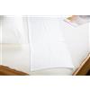 Hefel Fodera in jersey per cuscino per chi dorme sul fianco, 35 x 160 cm, cotone makò bianco