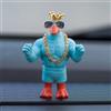 KIAYOO Mini Anatra Muscolosa, Regalo Divertente Decorazione Ornamentale per Auto Casa Ufficio, Statua Scultura Figurina per Lui Uomo Lei Donna Amici Fidanzato Compleanno Capodanno Natale, Blu