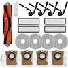 Generic Kit di accessori di ricambio compatibile con Xiaomi Robot Vacuum 5, 5 Pro, pezzi di ricambio, include 1 spazzola Mian, 4 spazzole laterali, 4 filtri HEPA, 4 panni per mocio, 4 sacchetti per la polvere