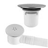 mongtsamz Tappo Scarico Doccia，Piletta Doccia a Pavimento, Piletta Doccia da 90 mm/115 mm, Drenaggio Rapido e Aspetto più Gradevole, Coperchio per Scarico Doccia Adatto per Toilette e Bagni.