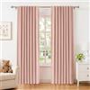 INOVADAY 100% Tende Oscuranti per Interni 2 Pezzi, Tende Termica Isolante Freddo e Caldo Camera da letto e Soggiorno,140x245 CM, Rosa Cipria