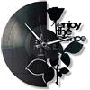 DISCOCLOCK - Orologio Enjoy the silence su disco in Vinile 100% Riciclato. Idea Regalo per tutti i fan. Orologio Silenzioso, Facile da Appendere (Quadrante standard)