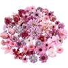 Verphysis 60 Pezzi Fiori Finti per Decorazioni, 18 Tipi Fiorellini Finti per Decorazioni, Fiori Artificiali, Fiori per Torte, Fiori Decorativi, Mista Piccola fiori di Stoffa, per Torte Artigianato DIY Matrimoni