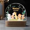 Generico Lampada Personalizzata con Nome per Bambina - Luce Notturna Bambini Personalizzata, Regalo Neonata Femmina Nascita Bimba, Idee Regali Battesimo, Luce LED da Tavolo per camera da Letto,Stile 6