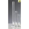 Sandra Rich - Vaso in vetro cilindrico, tagliato a caldo, diametro 3 cm, Vetro, trasparente, 40 cm