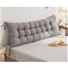 Hoowarm Cuscino Schienale Letto E Divano, Cuscino da lettura per letto Schienale, Cuscino Per Testiera Singolo/Matrimoniale,Premium Imbottito Cuscini Testata letto, Cuscino da Parete(R,90x50x10cm)