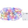 Gcstnn Stringa Luci Led a Batteria, 3metri 30 Led Rame filo Catene Luminose Lucine Fata Luci con timer per per camere, terrazze, Halloween, Natale, decorazione(Multicolor)