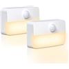 SAMALICAR Luce Notturna a Led con Sensore di Movimento, 2 Pezzi, Luce Calda