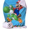 Nemesis Now Super Mario - Coperta Mario e Yoshi, 100 x 150 cm, blu
