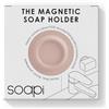 Soapi - Portasapone magnetico sospeso da incollare - Supporto magnetico da parete per sapone - Portasapone magnetico senza foratura/ventosa (1, pesca)