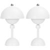 Aigostar 2 Pezzi Lampada da Tavolo Magnetica Touch, Lampada da Comodino senza Fili con 3 Temperature di Colore e Dimmerabile, Ricaricabile USB per Camera da Letto, Ristorante (Bianco)